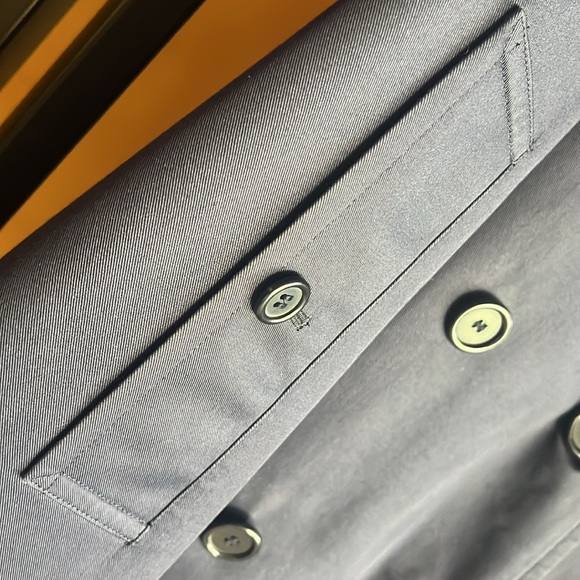 BURBERRY’S of London Men's Navy Blue Trench Coat - Picture 5 of 16